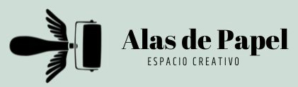 Logo alas de papel horizontal